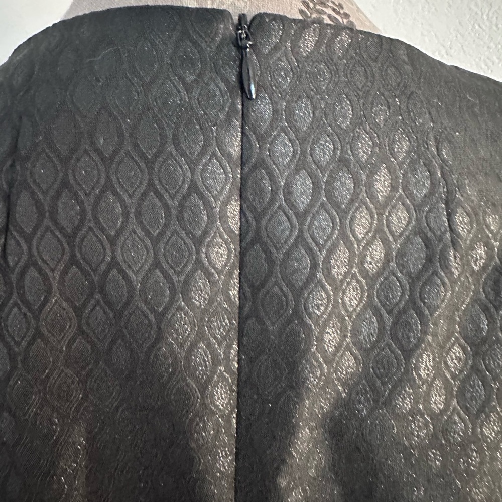 Madewell Jacquard Brocade tailored Mini dress in Black - Size 10 - Picture 5 of 6